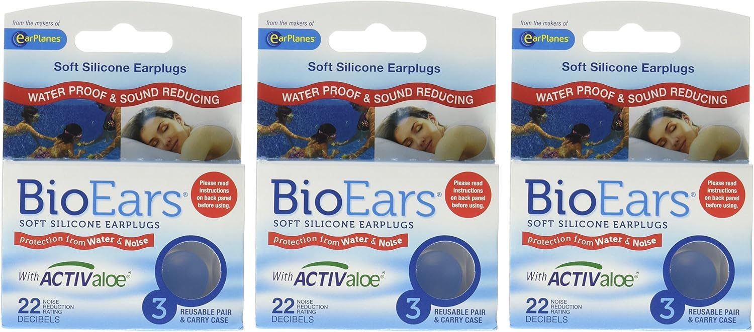 Bio Ears Soft Silicone Earplugs (9 Pairs (3 Packs))