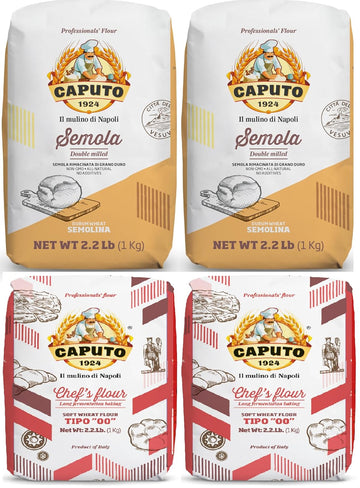 Molino Antimo Caputo '00' Flour + Semola Flour (4 Bags)