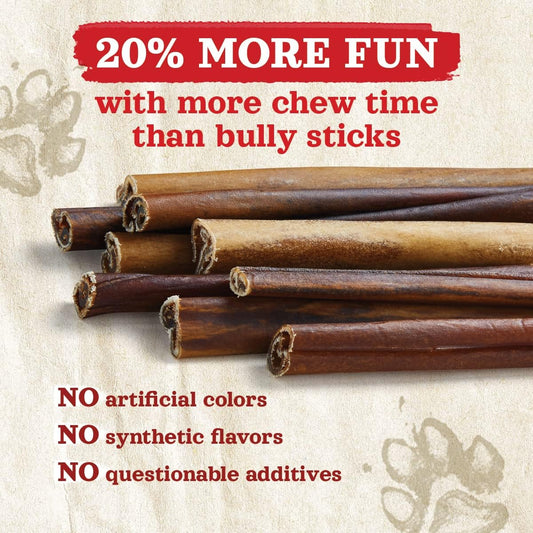 Natural Farm Collagen Sticks For Dogs (6 Inch, 25 Pack), Odor-Free Long Lasting Collagen Chews & Rawhide Alternative- 95% Collagen, Low Fat, High Protein- Best Dental Dog Treats – Medium & Large Dogs