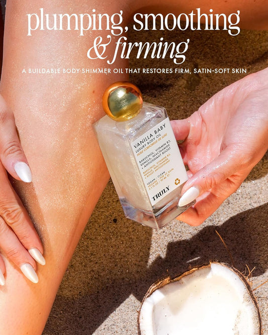 Truly Luxury Body Oil | Hydrating & Illuminating With Natural Shimmer | For Smooth, Glowing Skin And Long-Lasting Fragrance