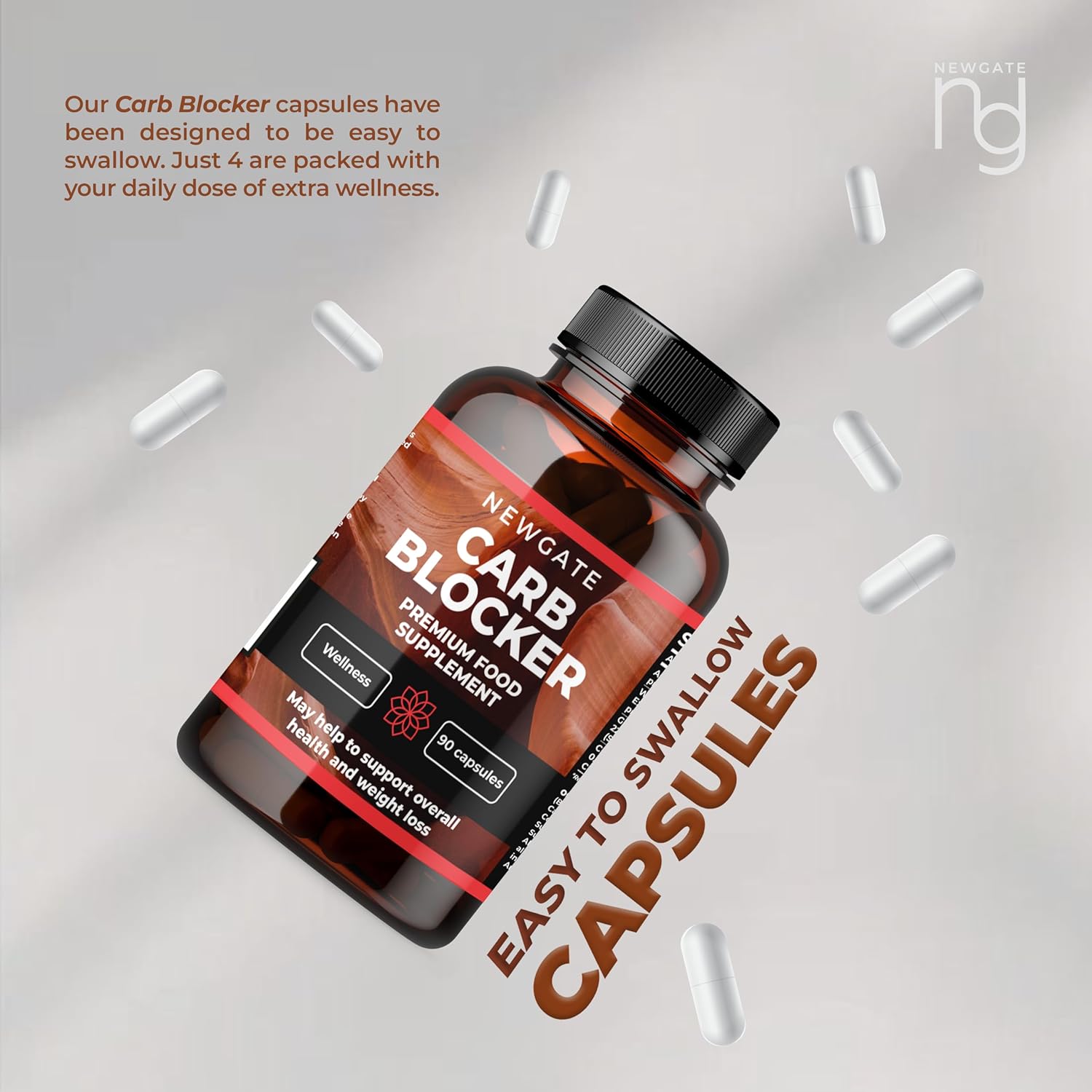 Carb Blocker 90 Capsules - High Strength Nutritional Supplement - Appetite Suppressant - Made in The UK - Halal : Amazon.co.uk: Health & Personal Care
