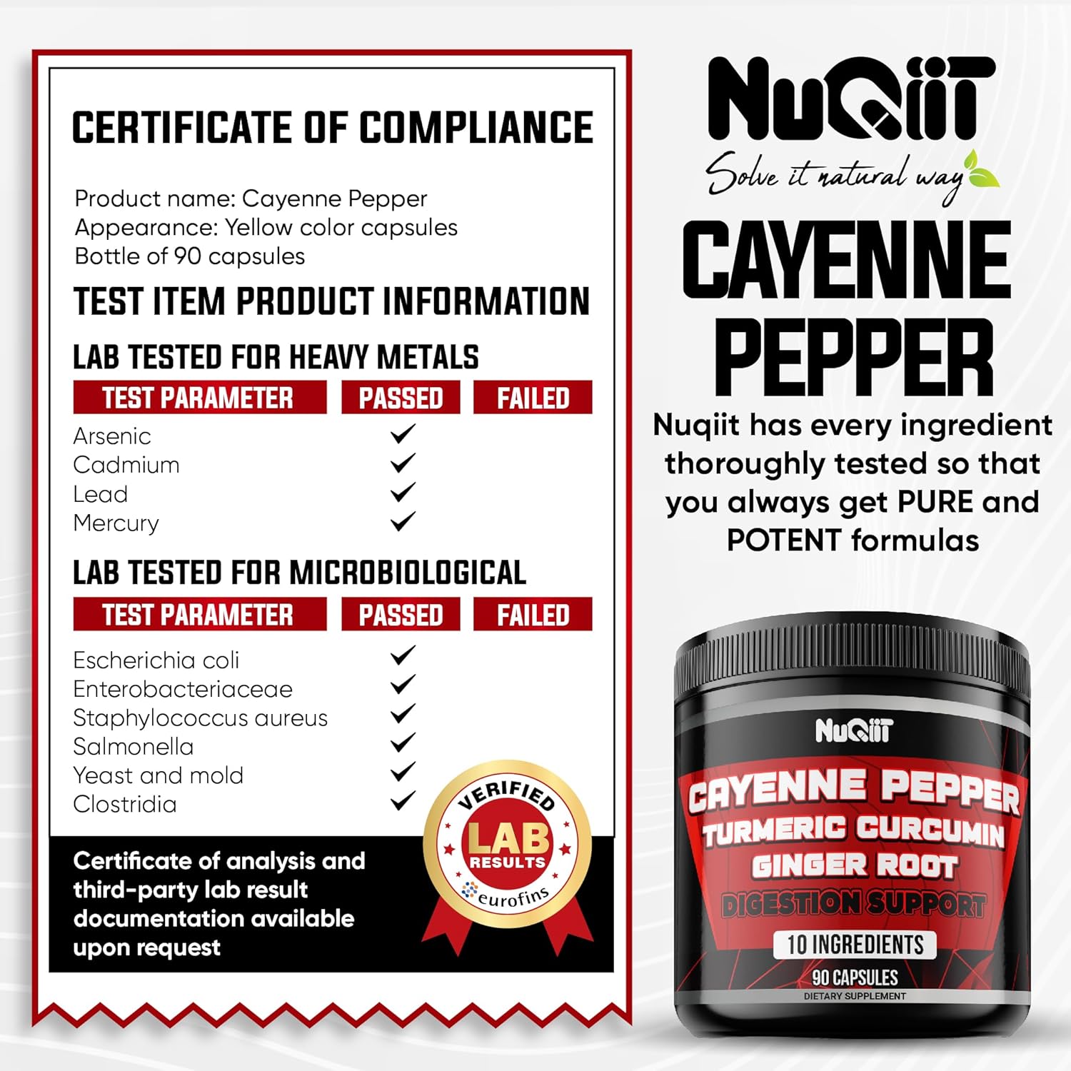 Cayenne Pepper Supplements With Turmeric Curcumin Root, Ginger Root, Citrus Bergamot & More - Digestive Health, Immune System, Heart Health & Joint Health - 90 Capsules : Health & Household