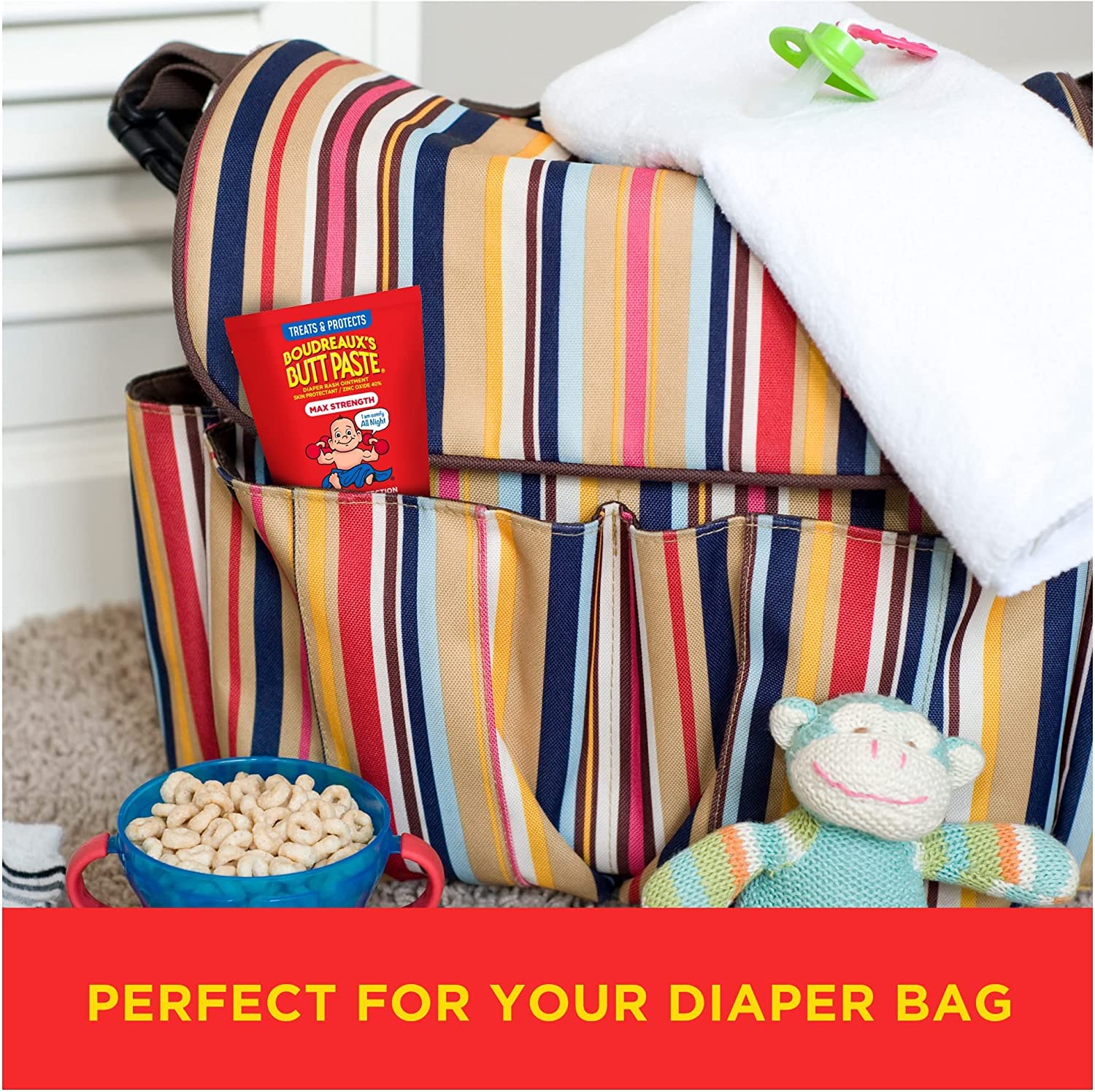 Boudreaux'S Butt Paste Maximum Strength Diaper Rash Cream, Ointment For Baby, 14 Oz Flip-Top Jar : Baby