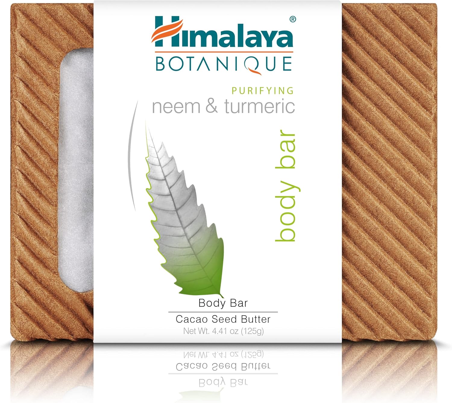 Himalaya Botanique Purifying Body Bar For A Total Body Deep Cleaning For Oily And Acne Prone Skin, Purifying Neem & Turmeric, 4.41 Ounce