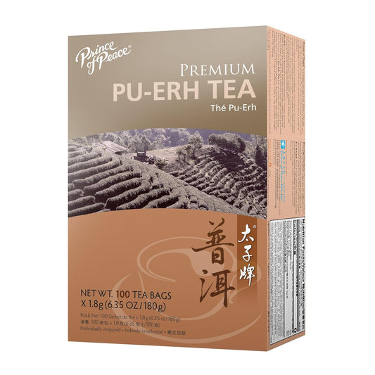 Prince Of Peace Tea Premium Pu-Erh Tea, 100 Teabags