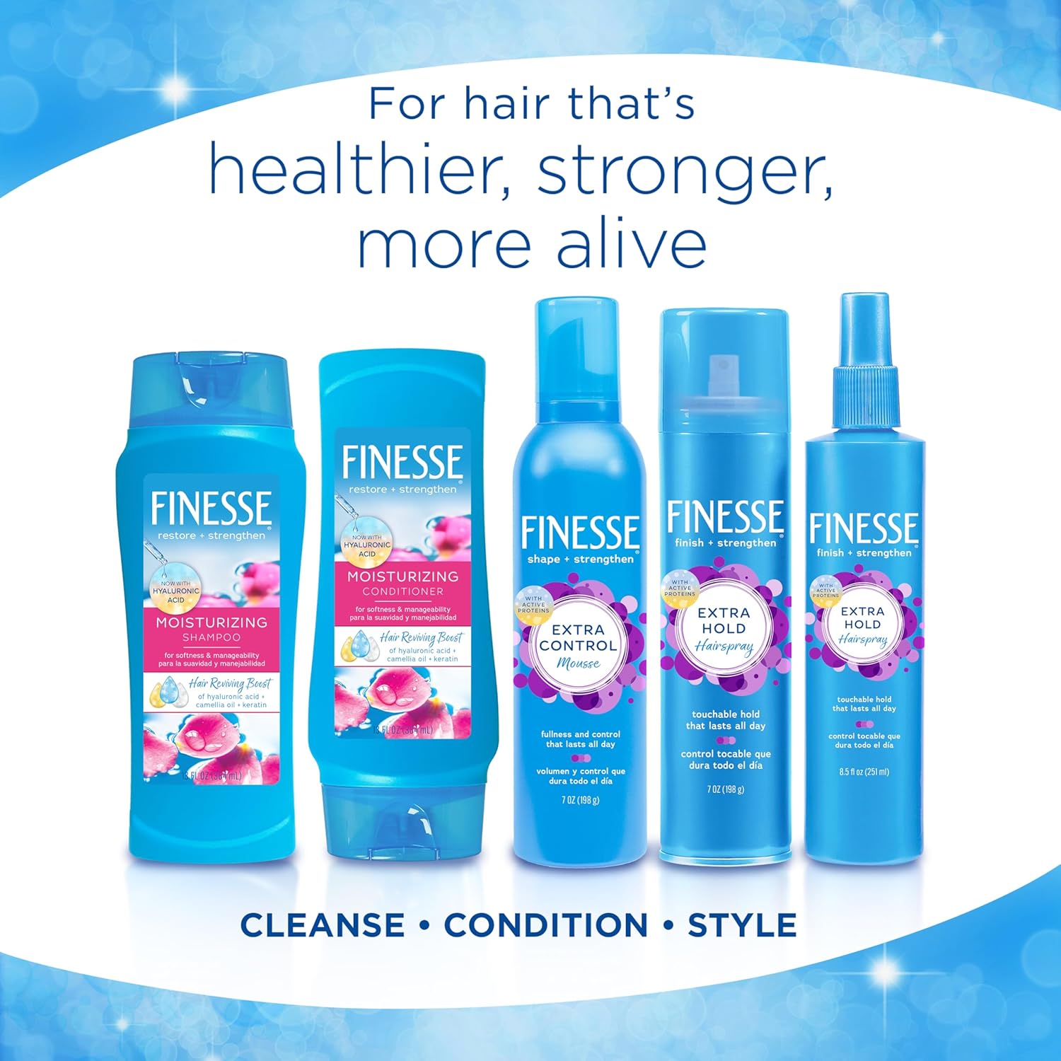 Finesse Restore + Strengthen Moisturizing Conditioner, 24 Oz, Moisturize & Repair Dry Or Damaged Hair For Soft, Healthy Looking Hair : Standard Hair Conditioners : Beauty & Personal Care