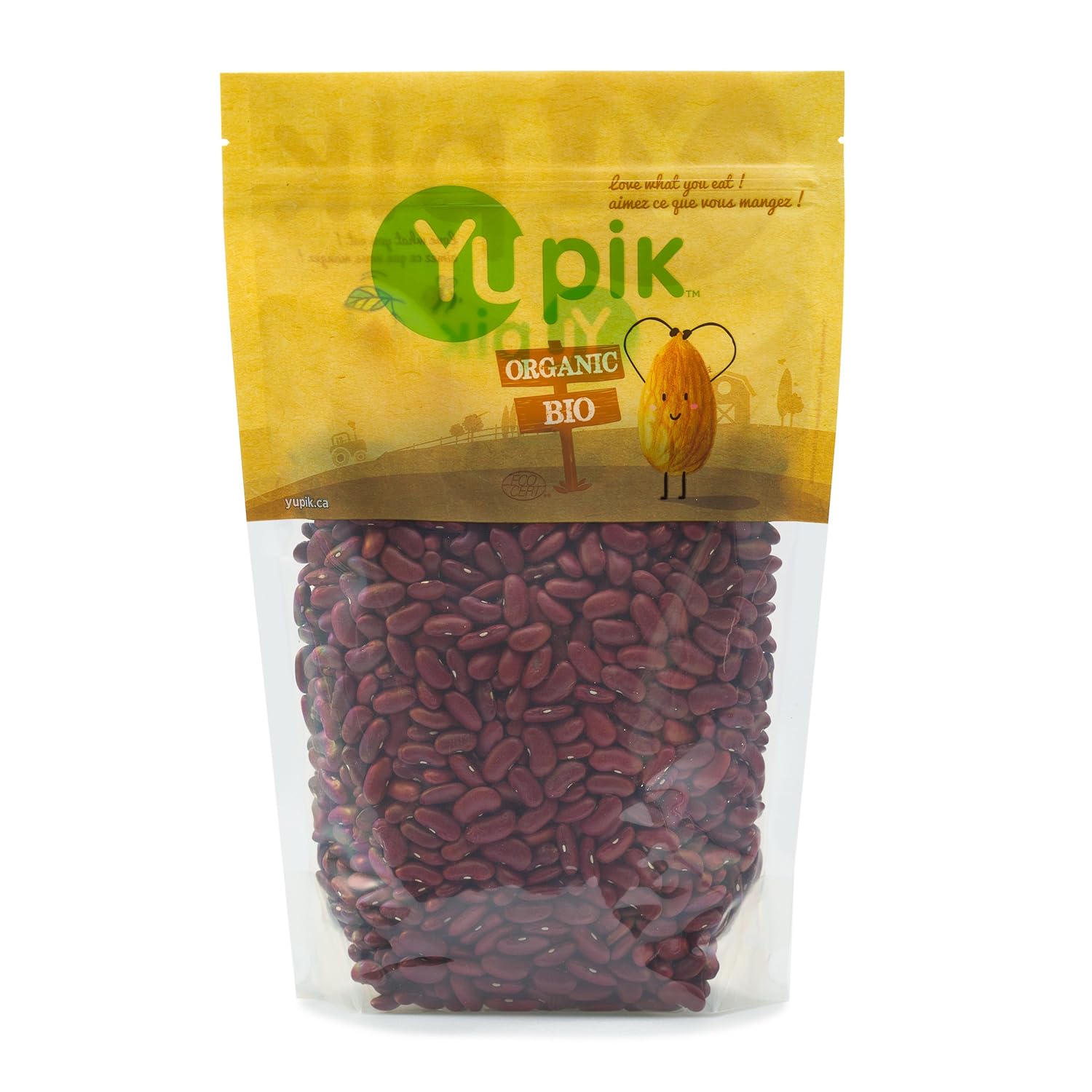 Yupik Beans Organic Dark Red Kidney, 2.2 Lb, Pack Of 1