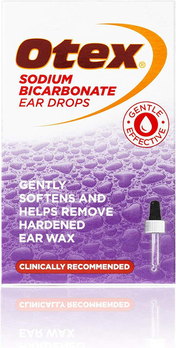 Otex Sodium Bicarbonate Ear Drops For Ear Wax Removal. Effective, Natural And Gentle Removal Of Excessive, Hardened Ear Wax. Softens And Helps Remove Ear Wax, 10Ml
