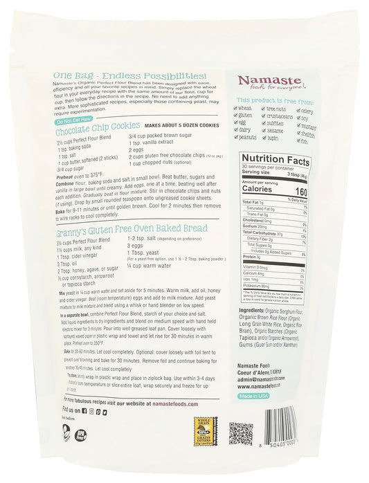 Namaste Foods Gluten Free Organic Perfect Flour Blend, 48 Oz