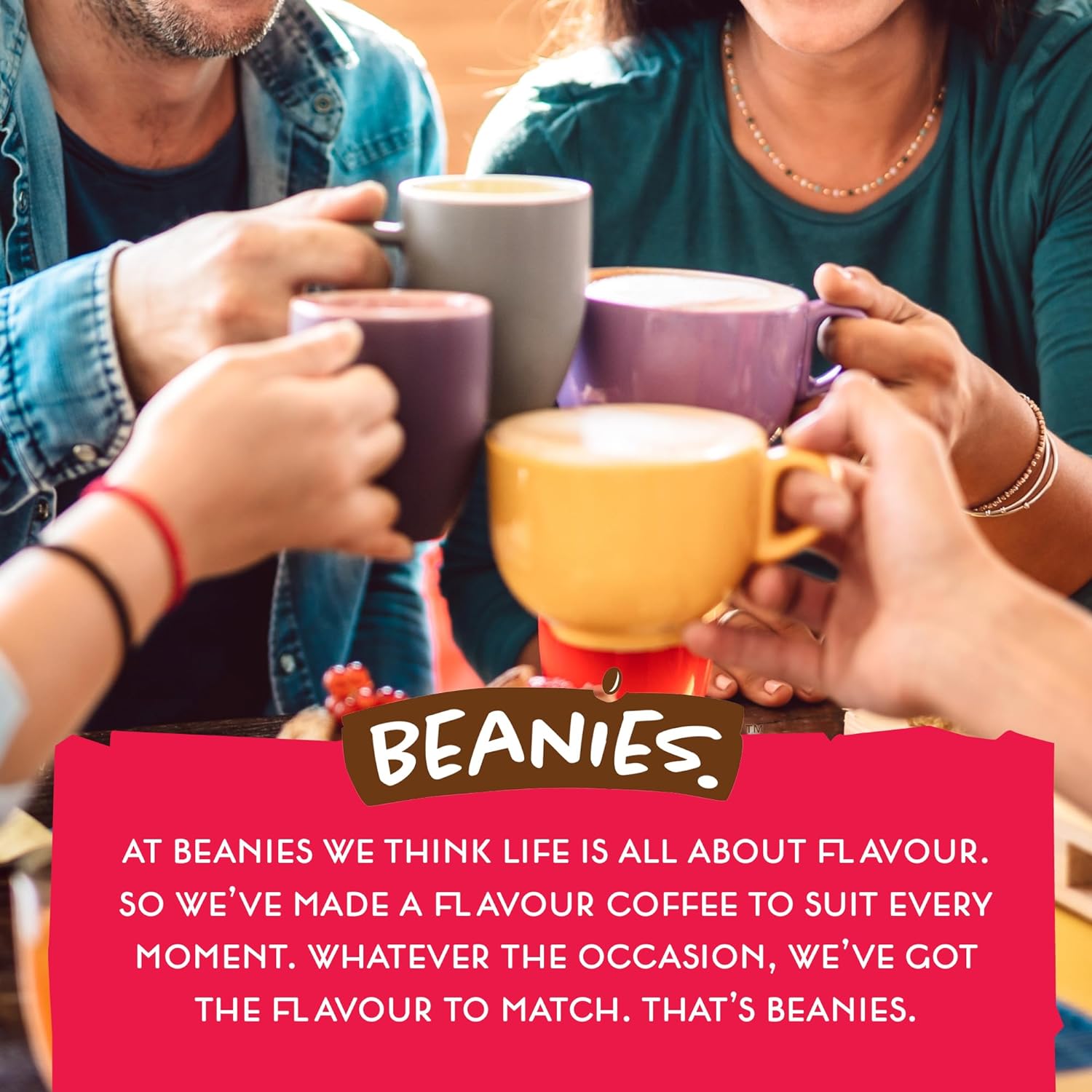 Beanies Flavour Instant Coffee -Nutty Hazelnut Instant Flavored Coffee - Bold & Adventurous Full-On Flavor - An Indulgent Sugar Free Taste Explosion - Low Calorie - Vegan & Gluten Free - Wheat & Dairy Free, 50G Jar