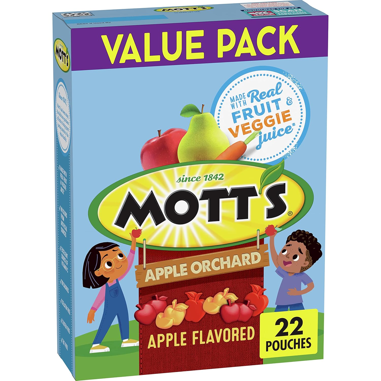 Mott'S Fruit Flavored Snacks, Apple Orchard, Gluten Free, 22 Ct