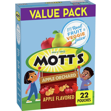 Mott'S Fruit Flavored Snacks, Apple Orchard, Gluten Free, 22 Ct