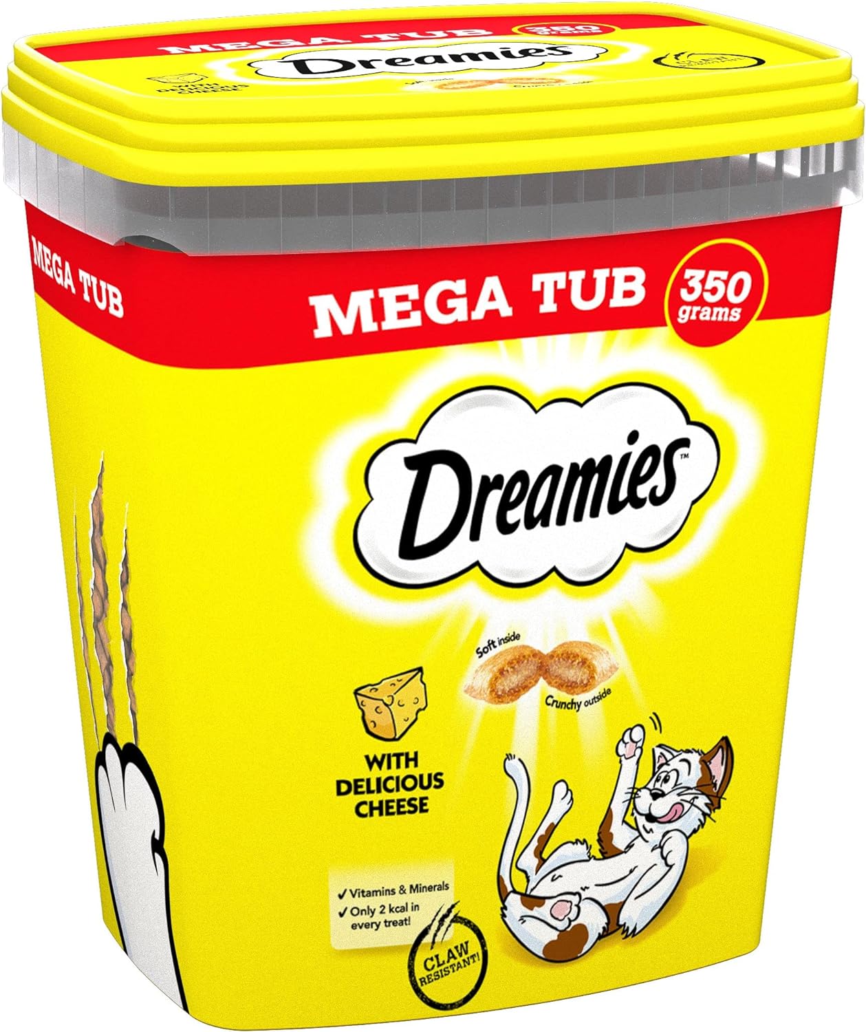 Dreamies Cat Treats Cheese 350g (pack of 2)?373437