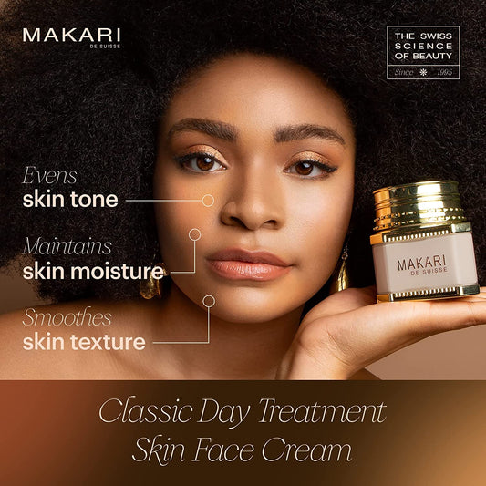 Makari Classic Day Radiance Face Cream (1.85 Fl.Oz) | Anti-Aging Treatment For Dark Marks, Scars, Blemishes, And Hyperpigmentation | Moisturizing Face Day Cream For Dry & Maturing Skin