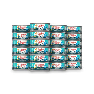 Chicken of the Sea Chunk White Albacore Tuna in Water, Wild Caught Canned Tuna, 6 Packs of 4-Count 5-Ounce Cans (24 Cans)