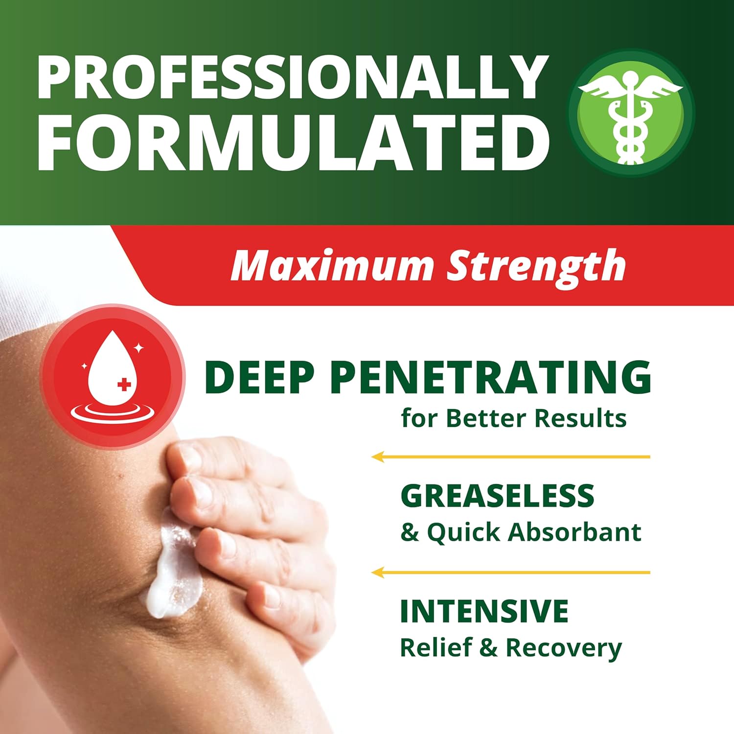 OWELL NATURALS Arthritis Pain Relief Cream - 14oz - Maximum Strength All Natural Discomfort Reliever for Joint, Muscle, Knee, Back, Neuropathy - 11 Powerful Ingredients : Health & Household