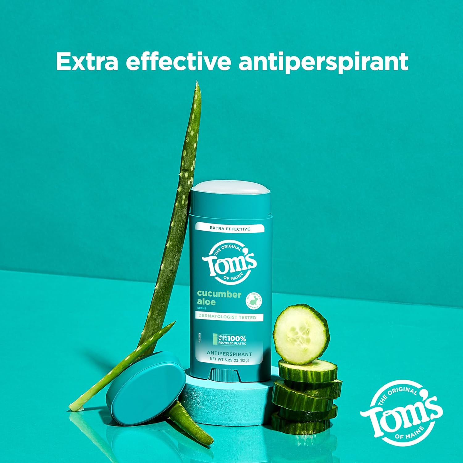 Tom’s of Maine Cucumber Aloe Antiperspirant, For Women and Men, 3.25 oz : Beauty & Personal Care