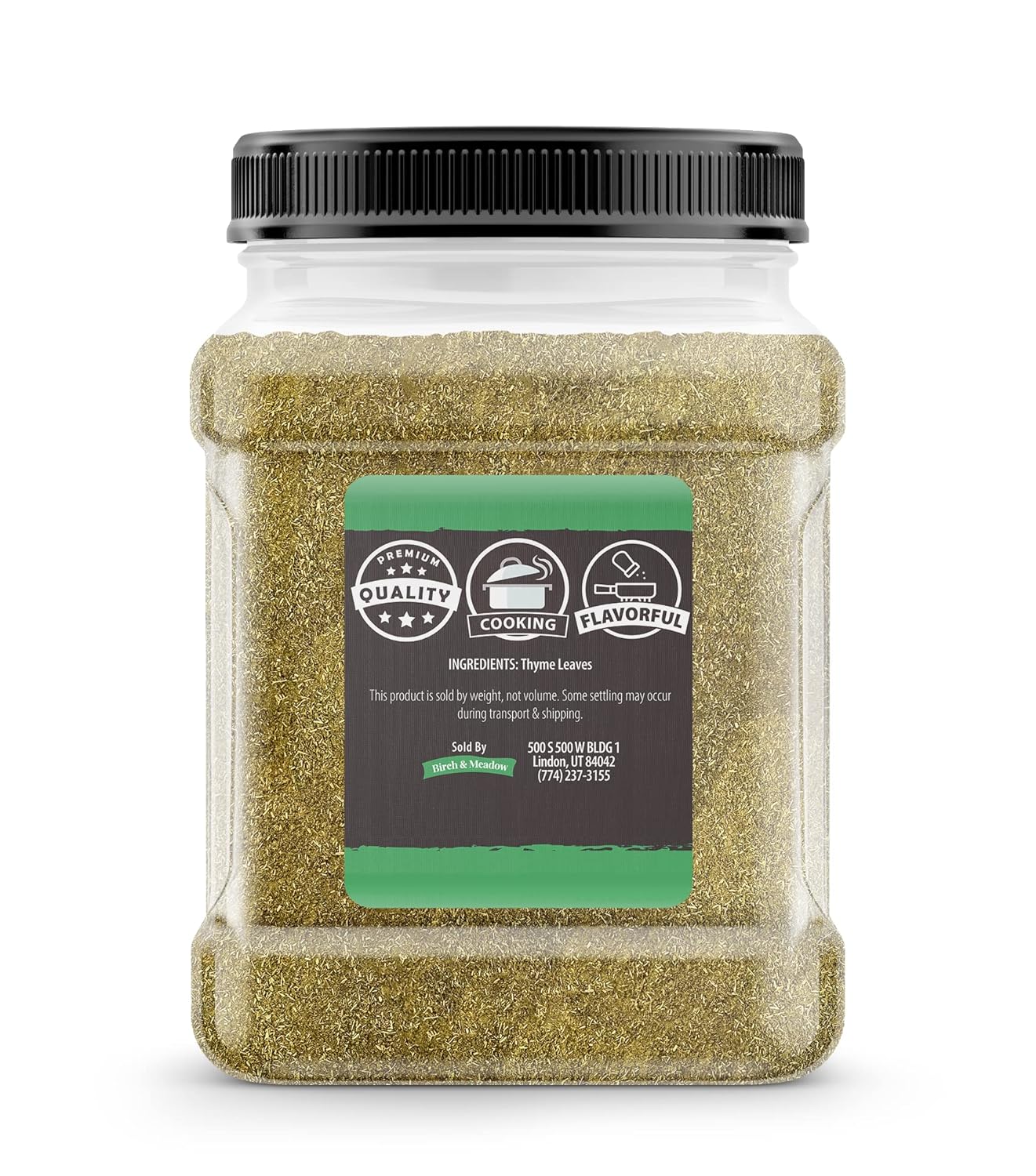 Birch & Meadow 1.3 Lb Of Ground Thyme, Soups & Pastas, Traditional Seasoning