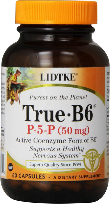 Lidtke Technologies True B6 Capsules, 50 Mg, 60 Count