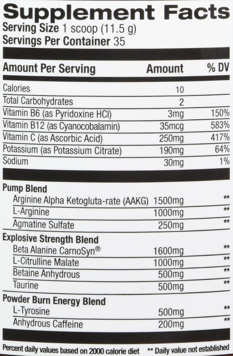 Rivalus, Powder Burn 2.0 Punch 30 Serving, Knockout Punch, 10.1 Ounce : Health & Household