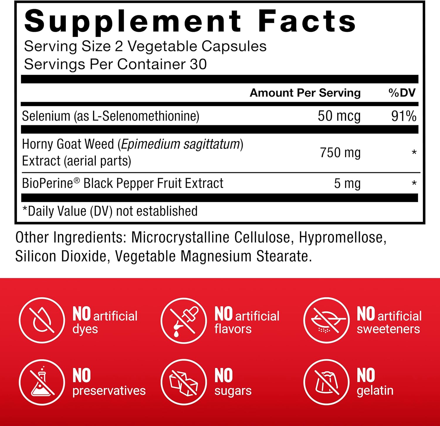 Force Factor Horny Goat Weed For Men, 3-Pack, Natural Male Drive & Vitality Supplement With Natural Ingredients For Superior Absorption, Fundamental Series, 750Mg, 180 Capsules