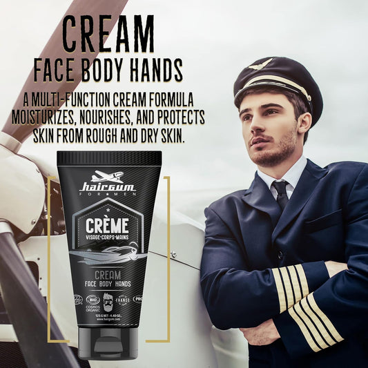 Hairgum Organic Face, Hand, And Body Cream - Grease Free Moisturizing Cream For Whole Body - Boost Up Skin Texture And Skin Tone For Firm Skin