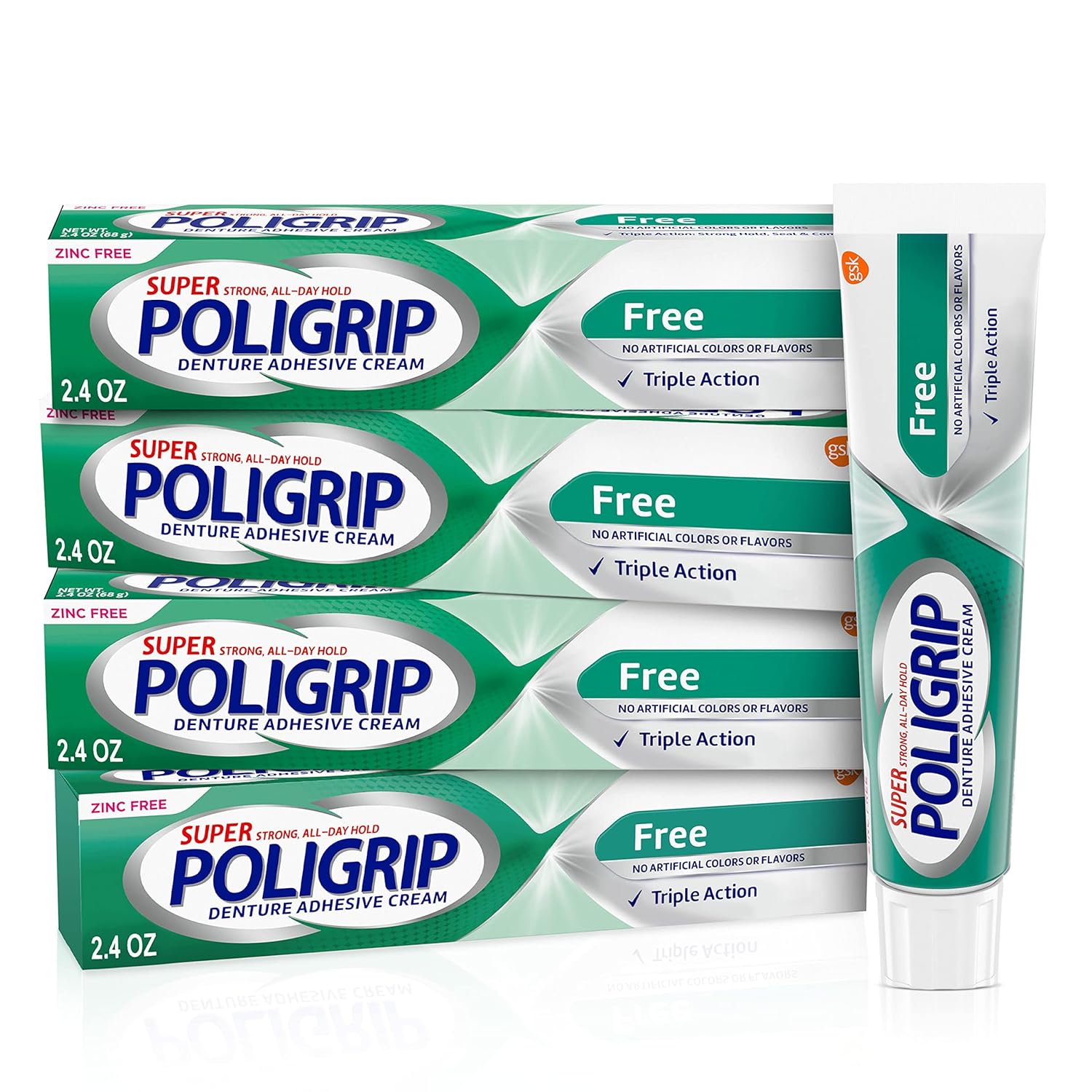 Super Poligrip Free Travel Size, 0.75 Ounce