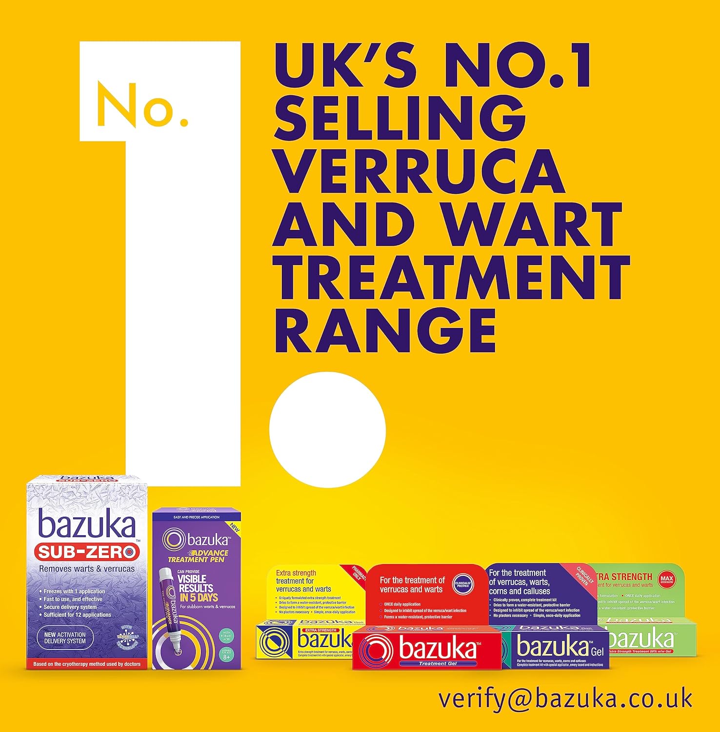 Bazuka Sub-Zero. Freezing Device for Removal of Warts and Verrucas, 50ml (Packaging may vary) : Amazon.co.uk: Health & Personal Care