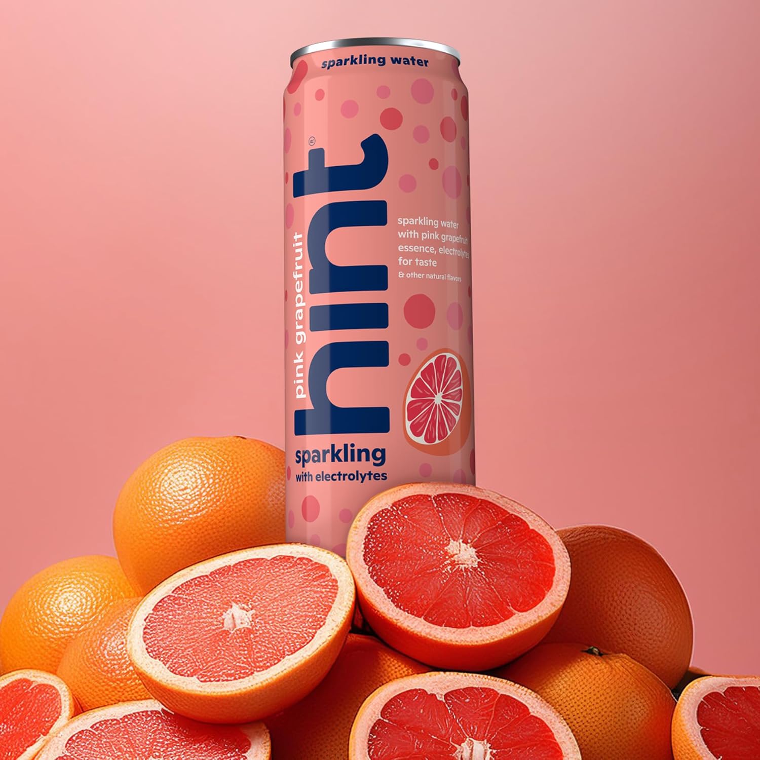 Hint Pink Grapefruit Sparkling Water with Electrolytes Added for Taste, Zero Sugar, Zero Calories, and Zero Sweeteners, 12 Fl Oz (Pack of 12) : Grocery & Gourmet Food