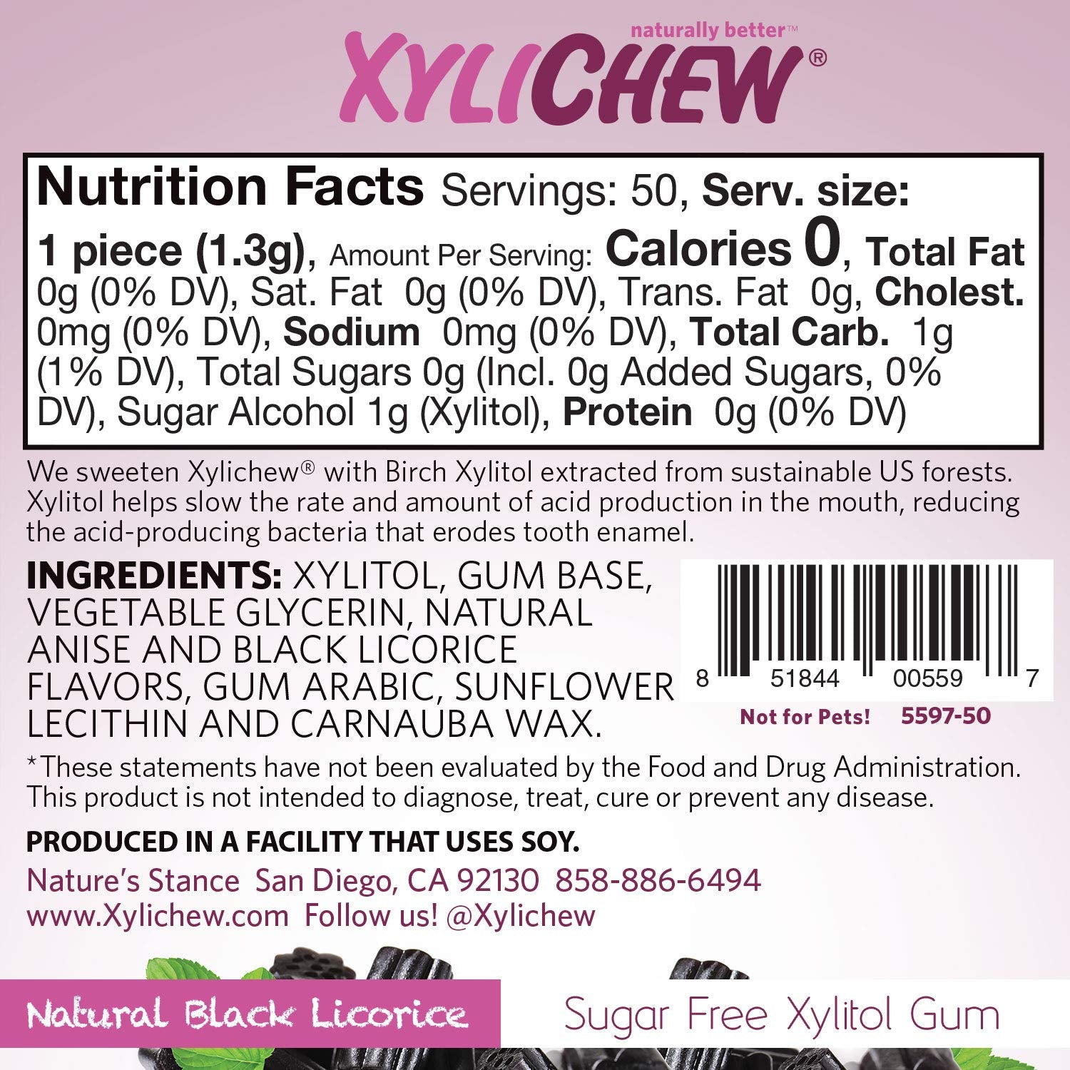 Xylichew 100% Xylitol Chewing Gum - Non Gmo, Non Aspartame, Gluten Free, And Sugar Free Gum - Natural Oral Care, Relieves Bad Breath And Dry Mouth - Pomegranate Raspberry, 60 Count