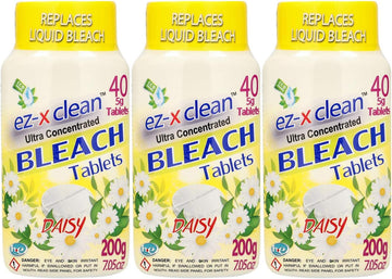 Bleach Tablets Ultra Concentrated Water Activated for Laundry and Multipurpose Cleaning, Replaces Liquid Bleach