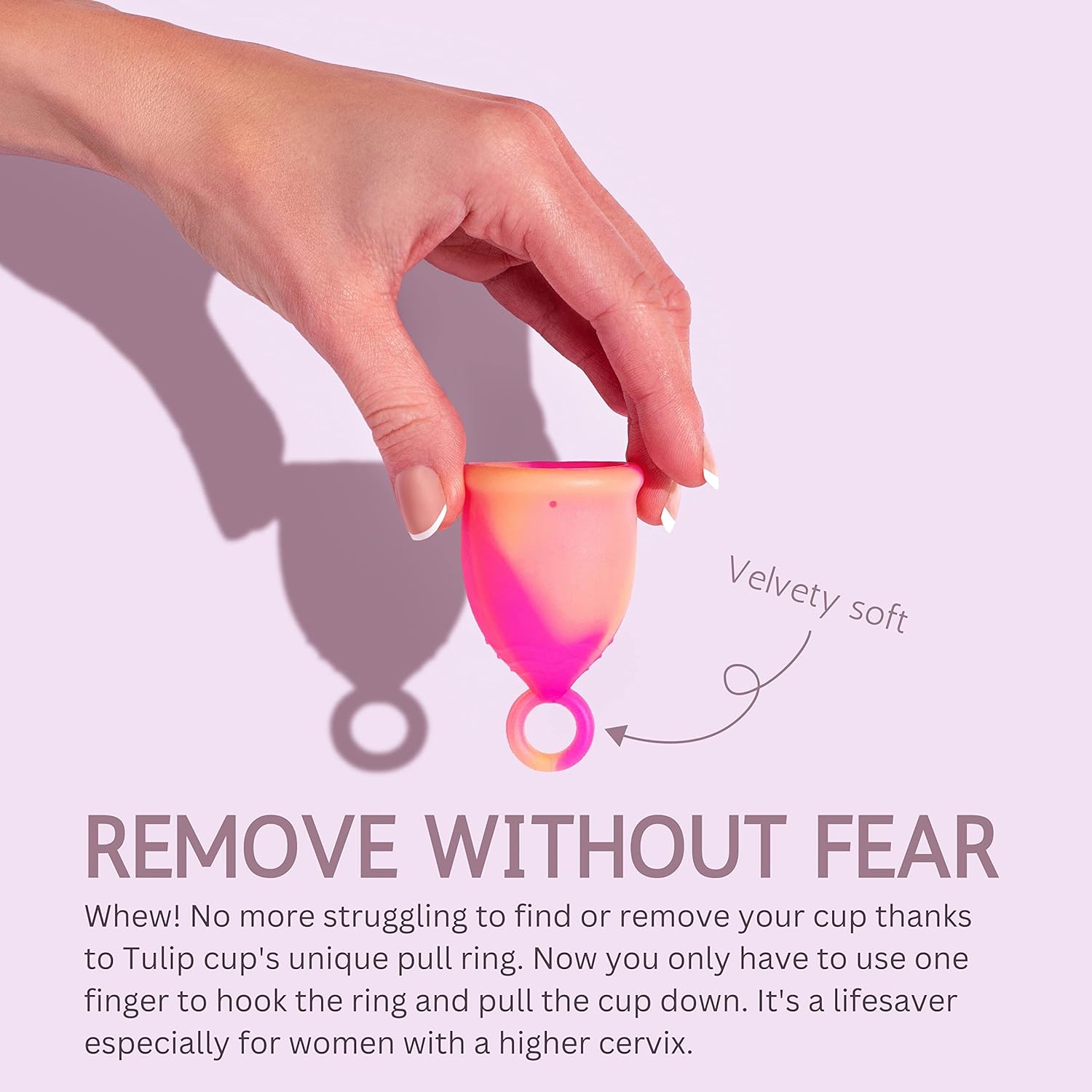Menstrual Cup with Ring Easy Removal - Sustainable Tampon and Pad Alternative - Soft Flexible No Leak 12 Hr Protection 100% Medical Grade Silicone - Reusable - (Small)(Pink) 1 1.0 Count : Health & Household