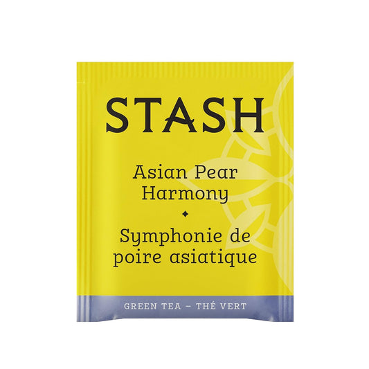 Stash Tea Asian Pear Harmony Green Tea - Caffeinated, Non-Gmo Project Verified Premium Tea With No Artificial Ingredients, 100 Count (Bulk Packaging)