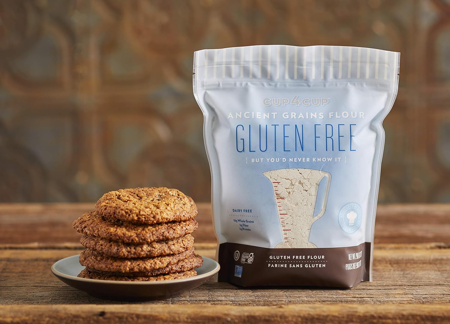 Cup4Cup Ancient Grains Flour, 1 Pounds, Certified Gluten Free, 1:1 Conventional Flour Substitution, Non-Gmo, Kosher, Made In The Usa