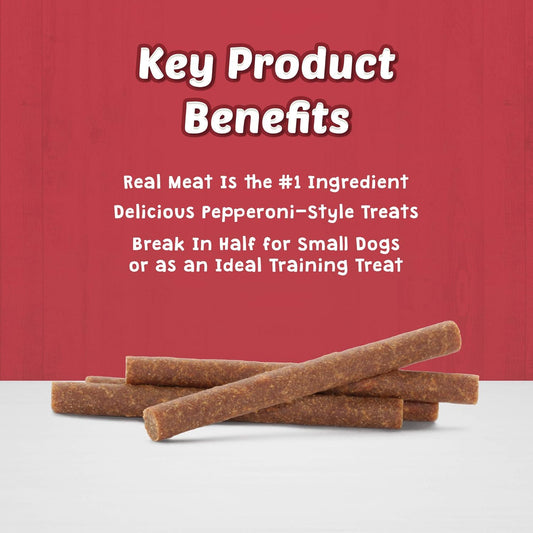 Blue Buffalo Stix Natural Soft-Moist Dog Treats, Beef, Bacon, Lamb, And Chicken 5-Oz Variety Pack, 4 Count