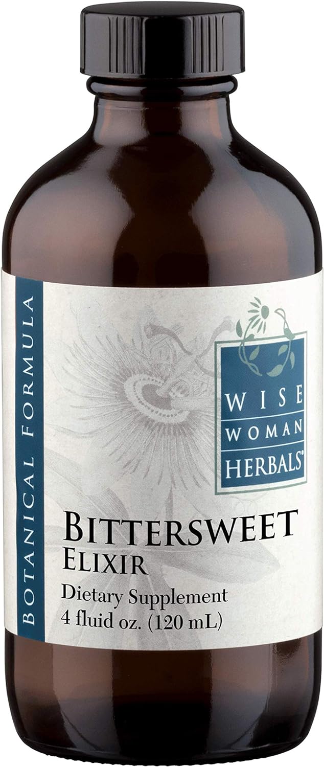 Wise Woman Herbals - Digestive Bitters - Bittersweet Elixir - for Digestive Support - Promotes Healthy Appetite and Proper Digestion - All Natural (4oz)