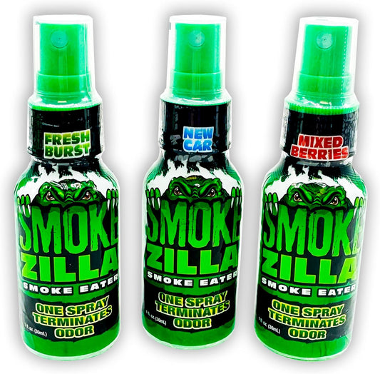 Air Freshener Spray - Multi-Use Smoke Odor Eliminator Spray for Car, Office, Kitchen, Bedroom, Bathroom, Locker - 30ml Concentrated Oil Blend (Fresh Burst)