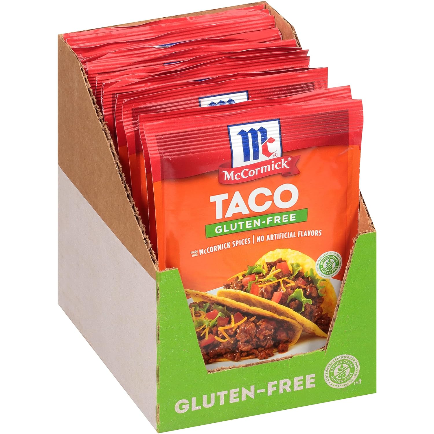 McCormick Gluten Free Taco Seasoning Mix, 1.25 oz (Pack of 12)