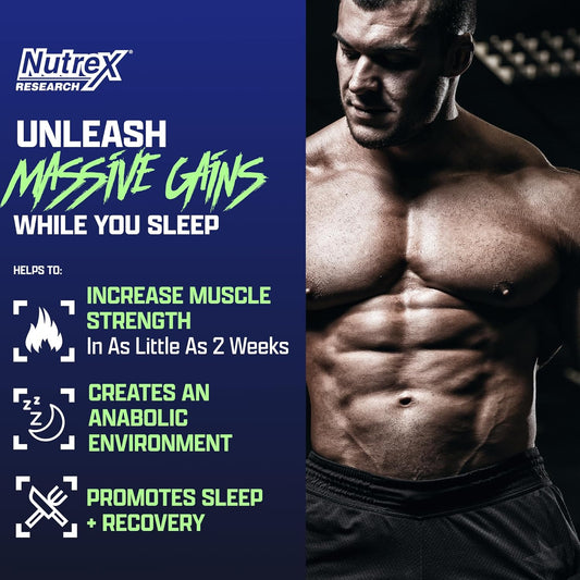 Nutrex Research Anabol Ripped & Nighttime Pm Muscle Builder And Shredding Combo