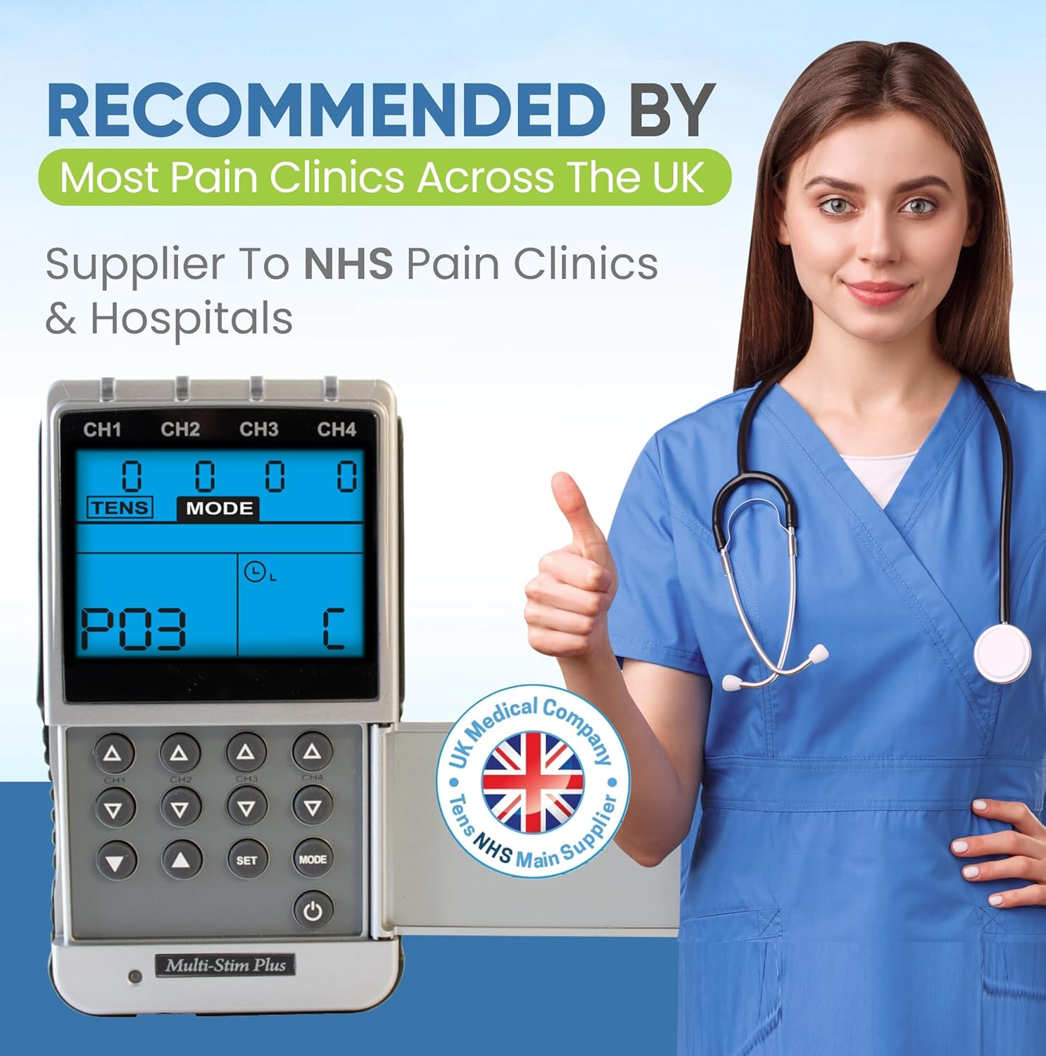 Med-Fit 4 Channel Rechargeable TENS, EMS & Multi-Stim. Adjustable Manual Mode with 24 pre-Set programmes of TENS, Muscle Stimulation Certified Medical Device. Supplied with 28 self-Adhesive Pads : Amazon.co.uk: Health & Personal Care