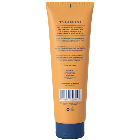 Hand In Hand Moisturizing Body Lotion, Dry Skin Lotion With Shea Butter, 8 Fl Oz, Grapefruit & Orange Blossom, Citrus Grove Scent, Single