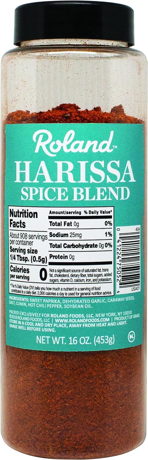 Roland Foods Harissa Spice Blend, Specialty Imported Food, 16-Ounce Bottle : Grocery & Gourmet Food