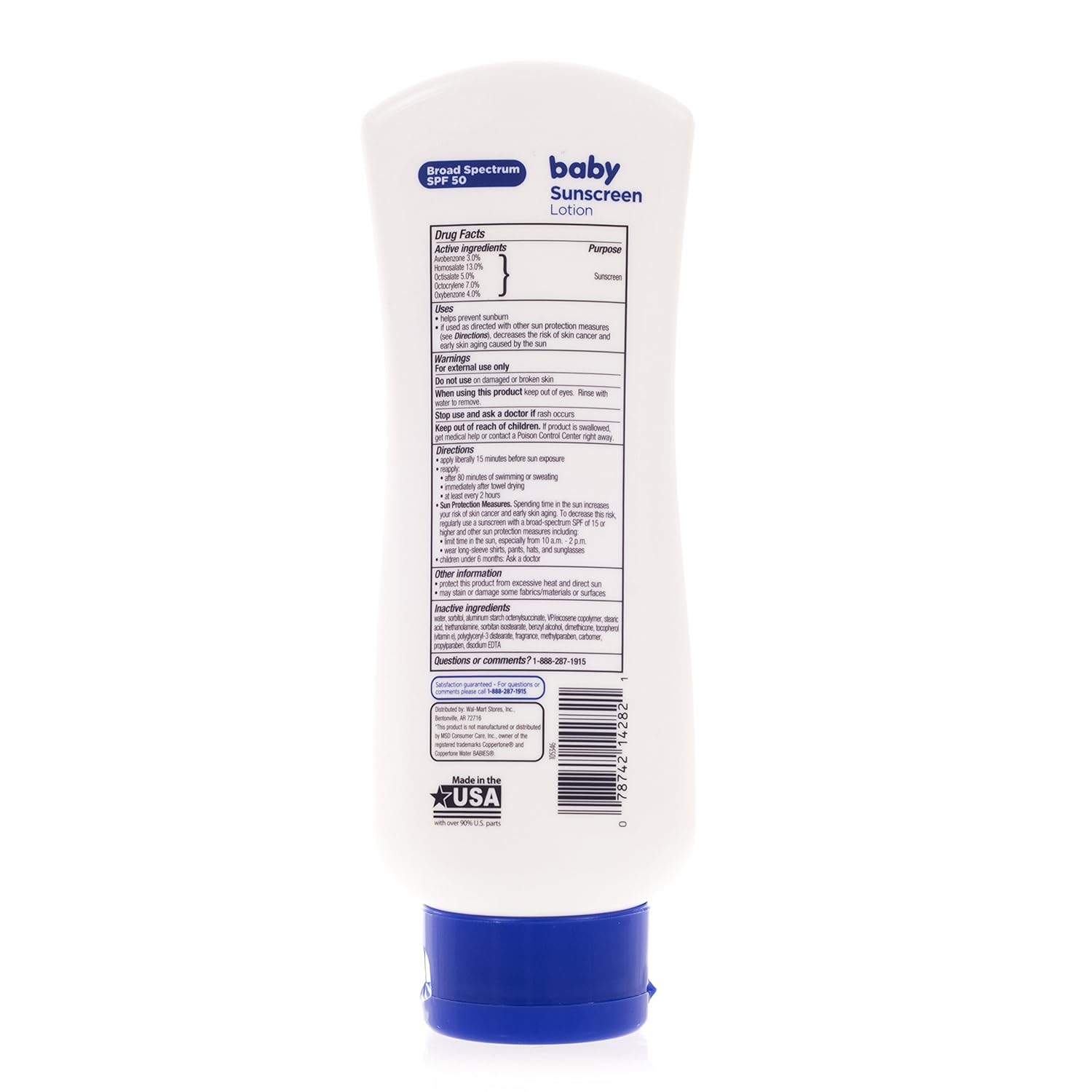 Equate Baby Sunscreen Spf 50 Compare To Coppertone Waterbabies By Equatw