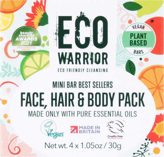 Eco Warrior Mini Soap Gift Set - Vegan, Cruelty Free, No SLS or Parabens, Little Soap Company Gift For Her, Organic Body & Hand Soap Bars 4 x 30g : Amazon.co.uk: Beauty