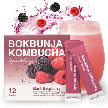Dalamhari Kombucha Powder | Black Raspberry Bokbunja 12T | Kombucha Drink Probiotic Soda Urban Remedy Kombucha Synergy Scoby Kombucha Starter Kit Adaptogenic Drink Health Ade Kombucha Kambucha Prebiotic Soda Sugar Free