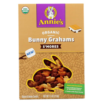 Annie'S Organic Bunny Graham Snacks, S'Mores, 7.5 Oz. Box