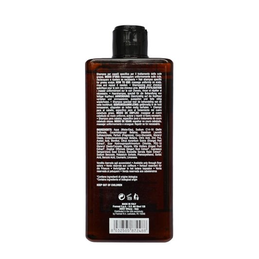 Framesi Barber Gen Rebalancing Scalp Shampoo, 8.4 Fl Oz, Shampoo For Oily Hair