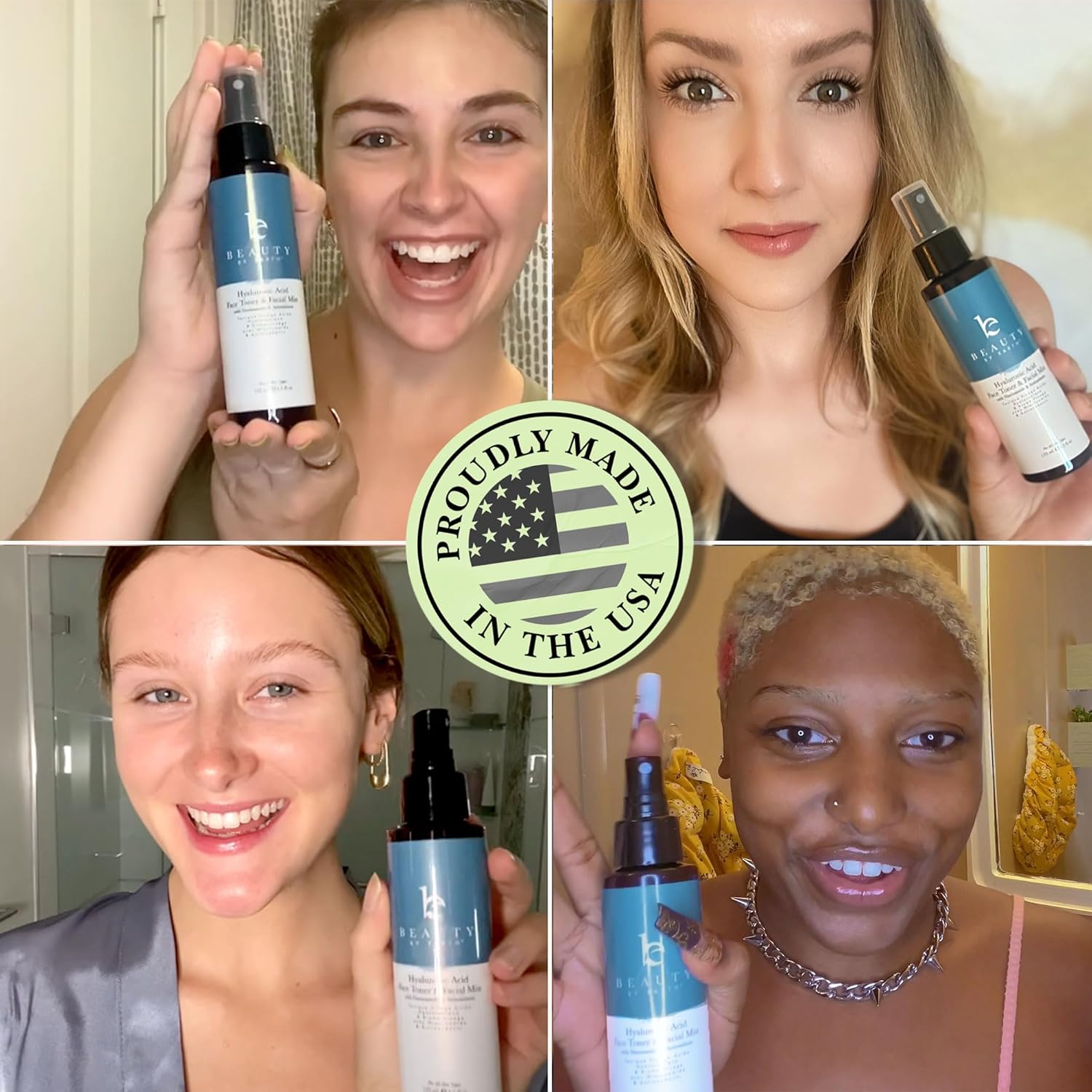Hyaluronic Acid Toner For Face - Usa Made With Natural & Organic Ingredients, Hydrating Toner With Niacinamide, Softens And Smoothes Dry & Sensitive Skin, Fragrance-Free Skin Care Spray : Beauty & Personal Care