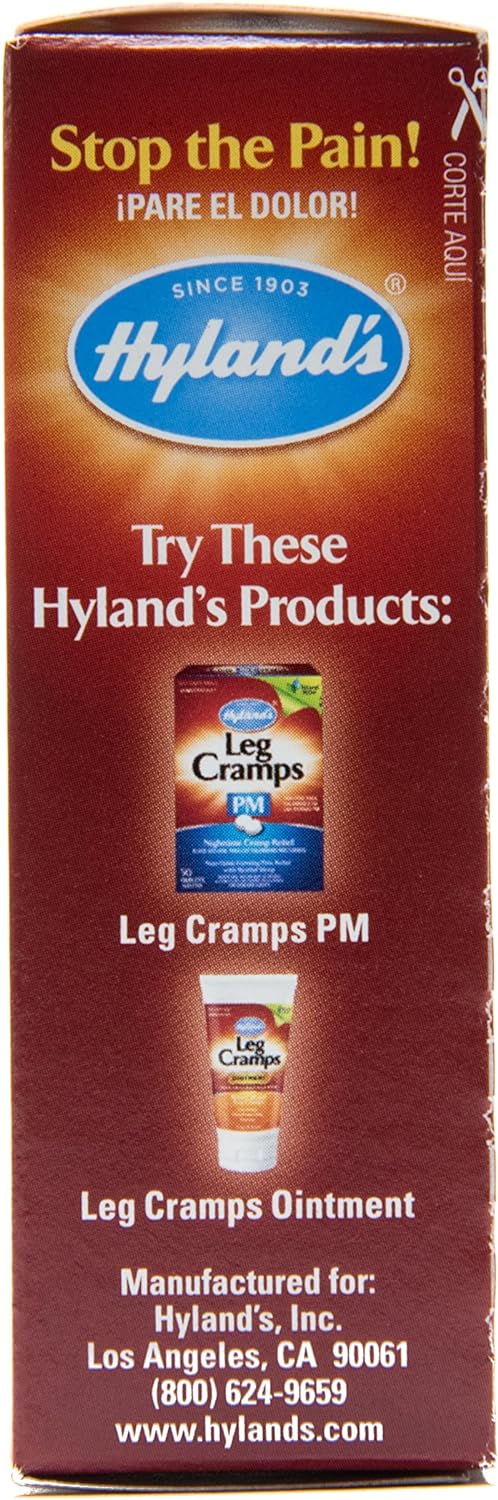 Hyland’s Naturals Leg Cramp Tablets, Natural Relief of Calf, Leg and Foot Cramp, 100 Count : Everything Else