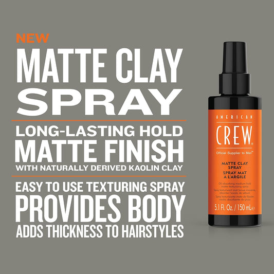 American Crew Matte Clay Spray 5.1 Fl Oz (Pack of 1)